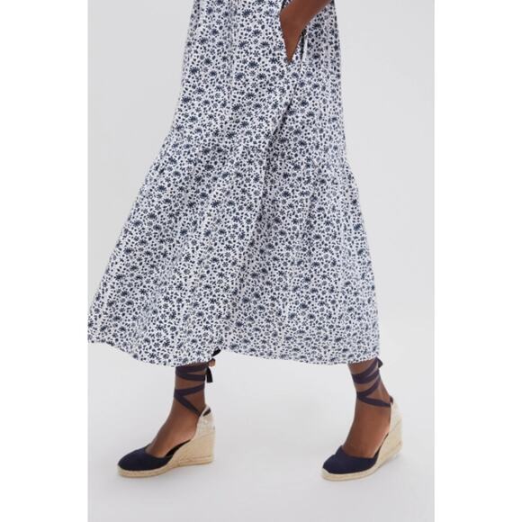 SZ BLOCKPRINT Exclusive Navy Ditsy Print Gaia Dress Size S NWT Retail $288 - Picture 6 of 6